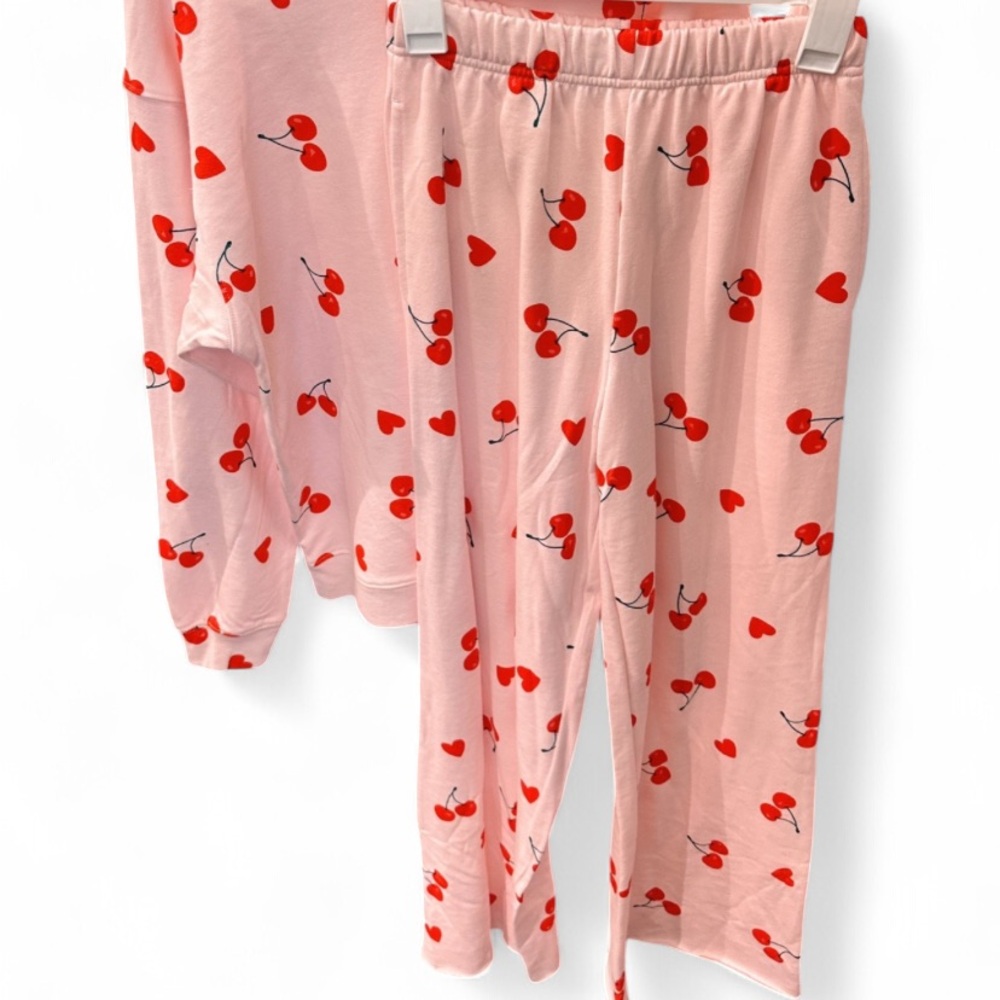 Target Pink Wide Leg Pants (PANTS ONLY) with Cherry Print 🍒